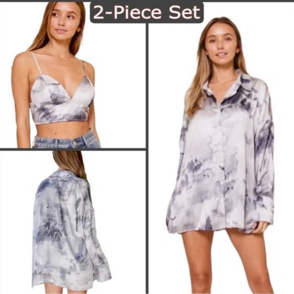 time after time Tops - 👚NWOT Oversized Boyfriend Button
Down Shirt & Camisole VARIOUS SIZES